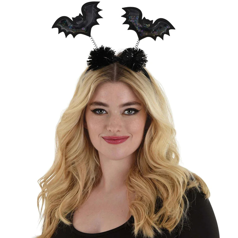Amscan Black Bat Shaker Halloween Head Bopper Spooky Bat Headband Costume Accessory for Parties