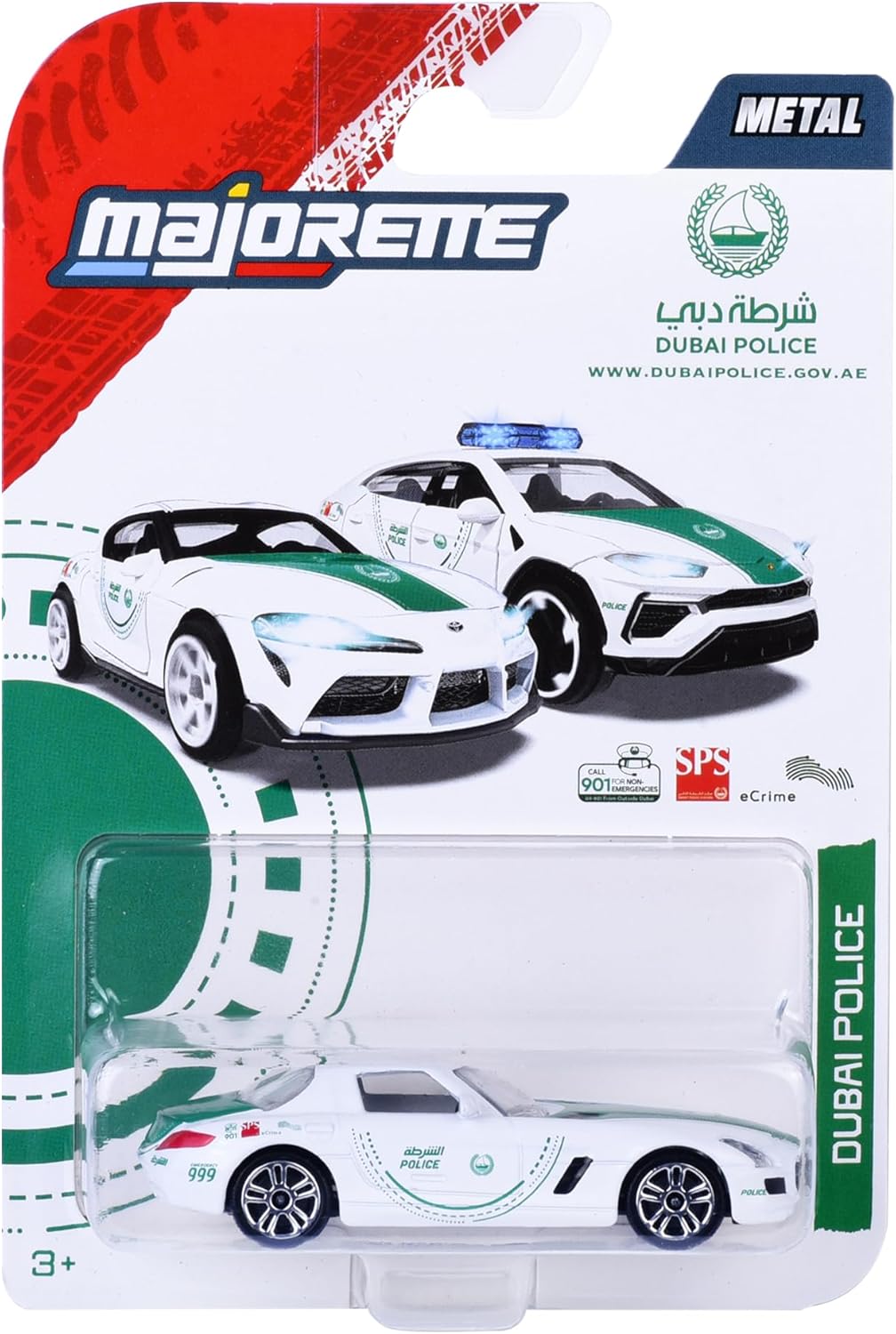 Majorette Dubai Police Die-cast Single Pack Mercedes SLS