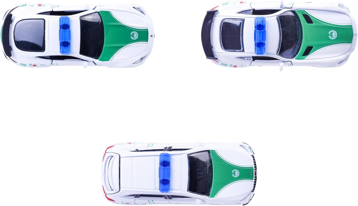 Majorette Dubai Police Die-cast Mercdes 3 Pack 1:64