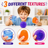 J'adore Sensory Squishy 3-Pack Set - Assorted Fidget & Stress Relief Toys