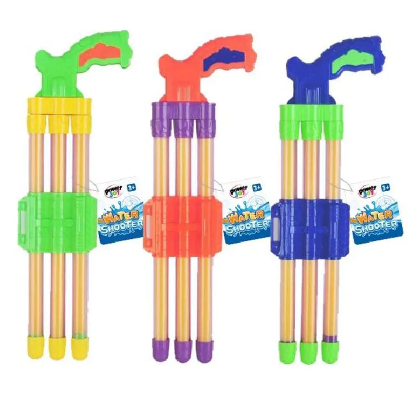 Kids Foam Water Shooter Triple-Barrel Summer Water Gun 40cm