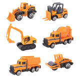 Power Joy Vroom Vroom Premium Construction 6-in-1 Die-Cast Set Toy Vehicles