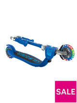 Globber Flow Foldable Junior Lights 2-Wheel Scooter Navy Blue for Kids 3+