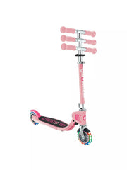 Globber Flow Foldable Junior Lights 2 Wheels Scooter Ride-On Pastel Pink