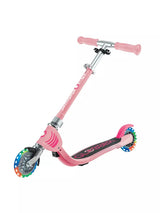 Globber Flow Foldable Junior Lights 2 Wheels Scooter Ride-On Pastel Pink