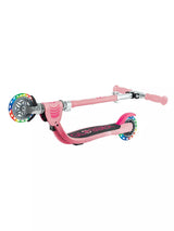 Globber Flow Foldable Junior Lights 2 Wheels Scooter Ride-On Pastel Pink