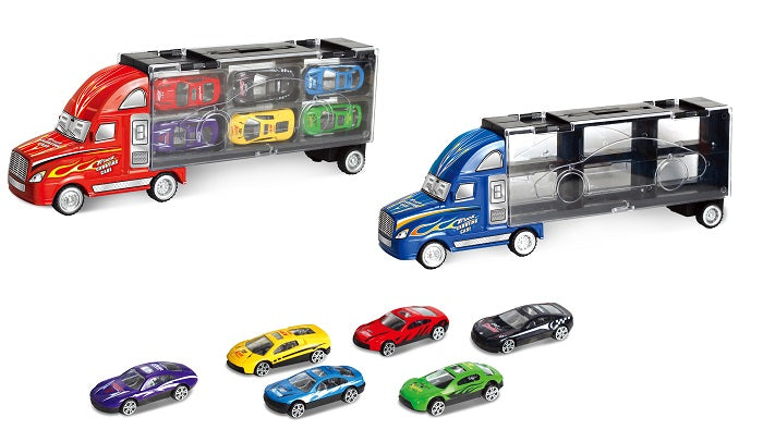 Power Joy Vroom Vroom DC Trucky 6-Piece Mini Car Set Assorted Colours, Random Selection