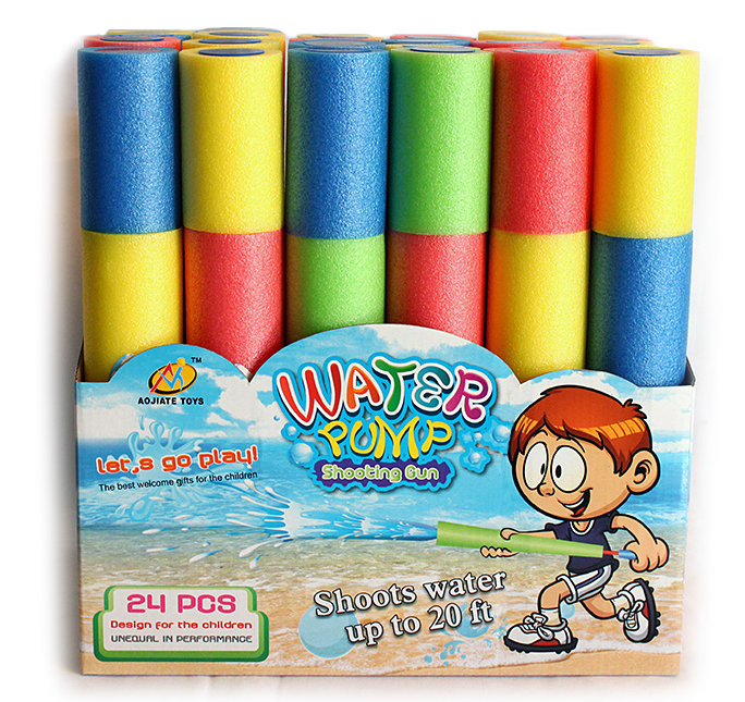 Water Blaster Foam 30x6 cm Fun Outdoor Water Toy for Kids