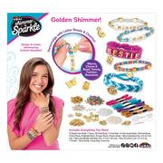 Shimmer â€˜n Sparkle Sparkling A-Z Fashion Bracelet Making Kit with Alphabet Beads for Kids