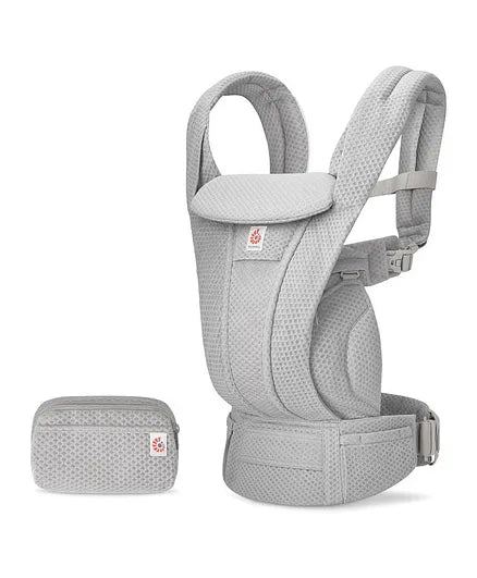 Ergobaby Omni Deluxe Mesh Baby Carrier Pearl Grey All Position Breathable Ergonomic Carrier