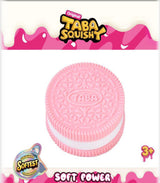 Taba Squishy Pink & White Oreo - Soft Sensory Fidget Toy for Kids