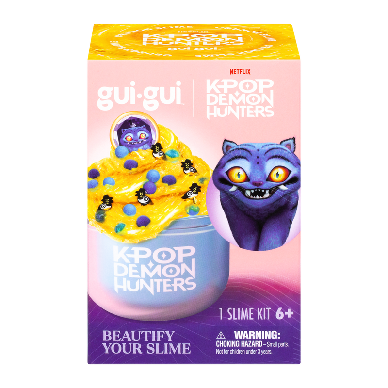 Gui Gui K-Pop Demon Hunters Slime Collectible Single Pack for Kids, Assorted Colours