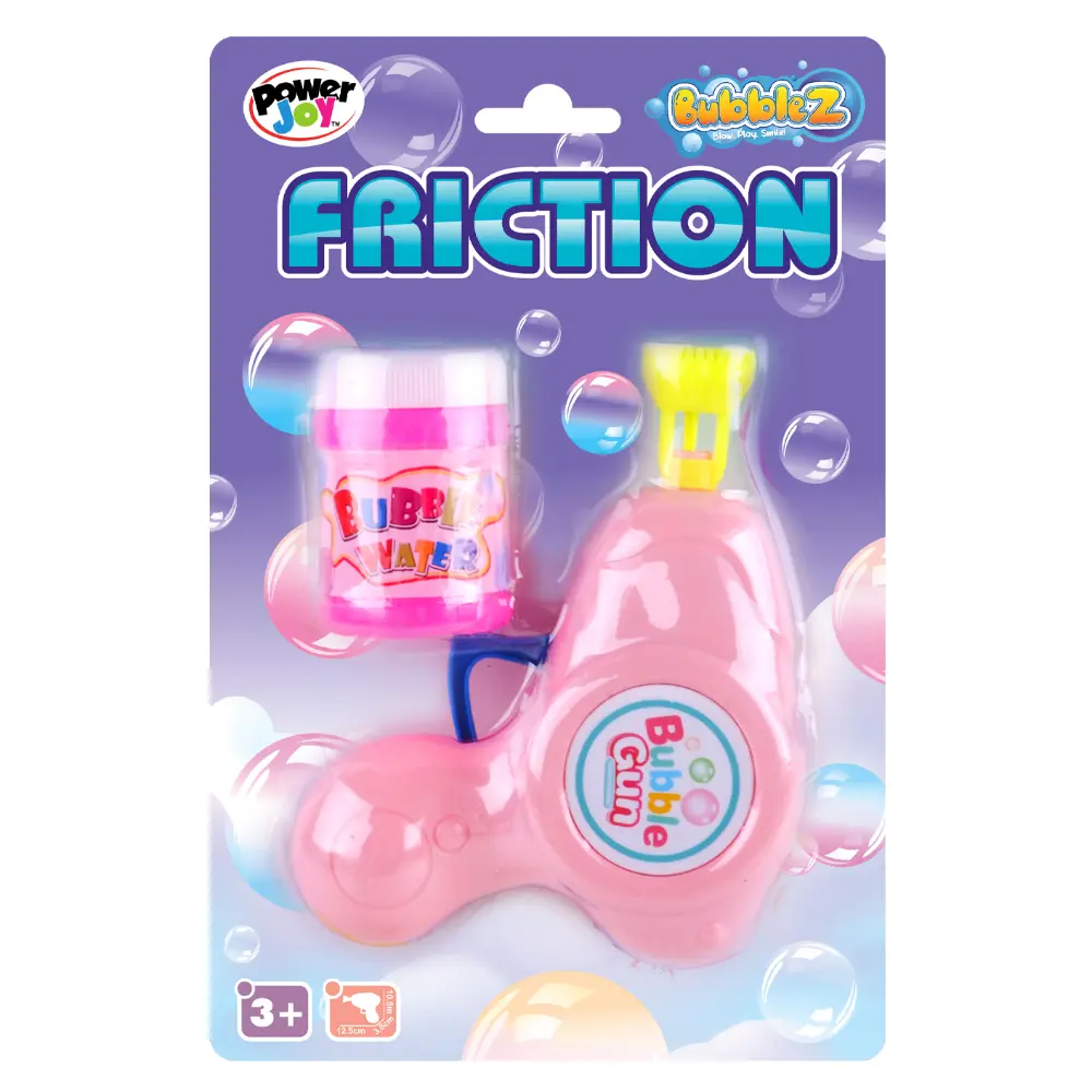 Power Joy Mini Bubble Gun Toy for Kids Assorted Colours & Designs, Random Selection