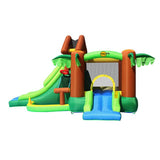 Happy Hop Forest Bounce House with 2 Slides & Ball Pit 400 x 285 x 230 cm