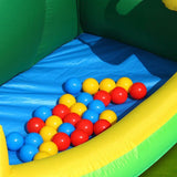 Happy Hop Forest Bounce House with 2 Slides & Ball Pit 400 x 285 x 230 cm