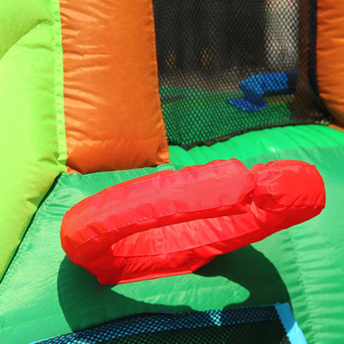 Happy Hop Forest Bounce House with 2 Slides & Ball Pit 400 x 285 x 230 cm