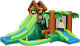 Happy Hop Forest Bounce House with 2 Slides & Ball Pit 400 x 285 x 230 cm