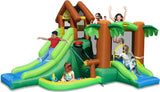 Happy Hop Forest Bounce House with 2 Slides & Ball Pit 400 x 285 x 230 cm