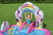 Bestway Disney Enchanted Palace Play Center Kids Inflatable Pool 221x193x140cm