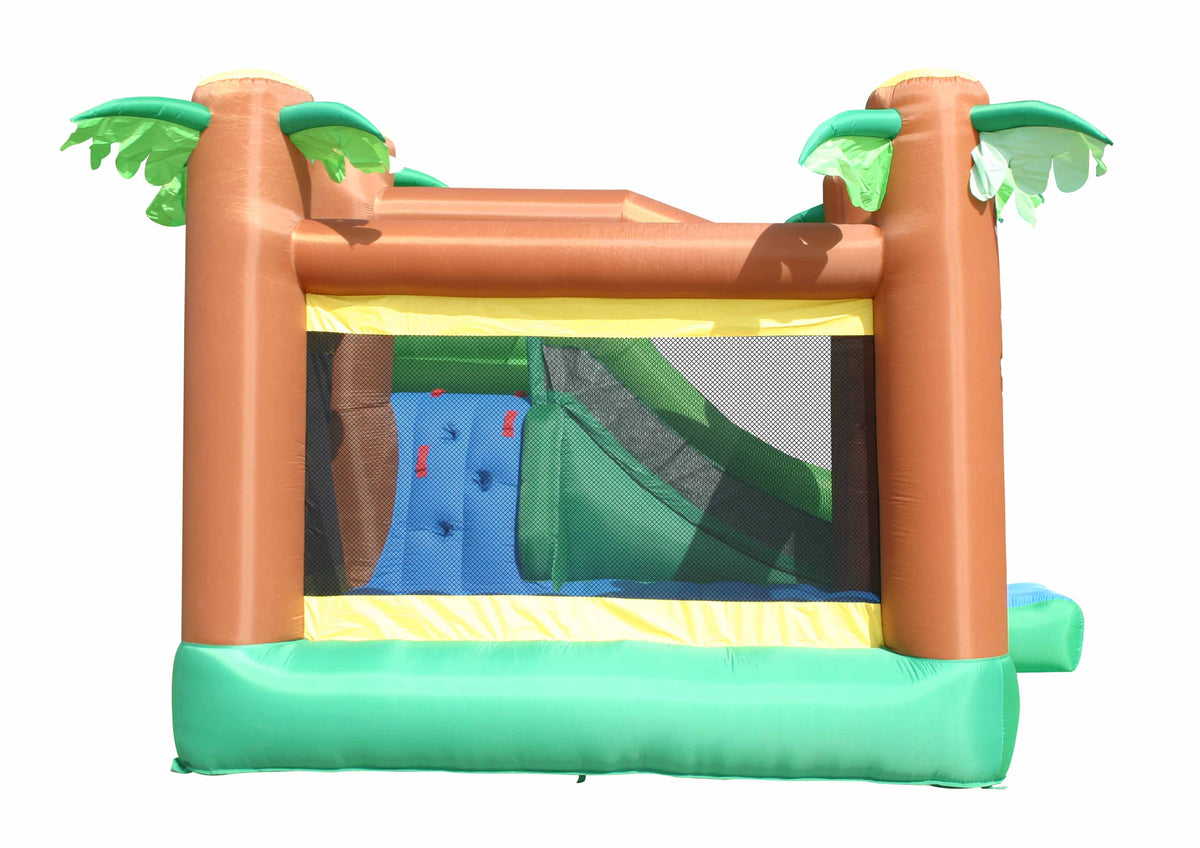 Happy Hop Jungle Climb & Slide Bounce House 390 x 330 x 270 cm