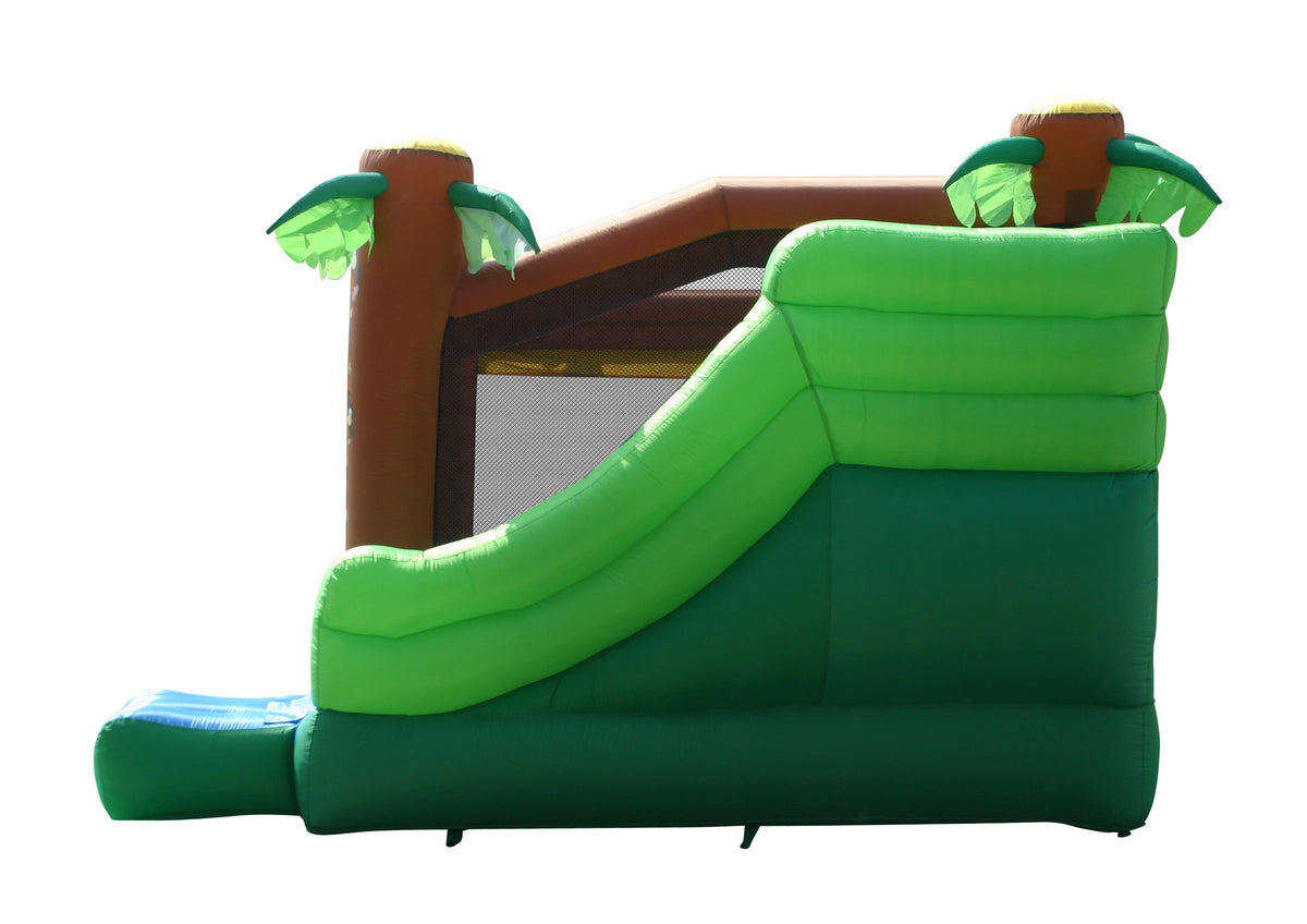 Happy Hop Jungle Climb & Slide Bounce House 390 x 330 x 270 cm