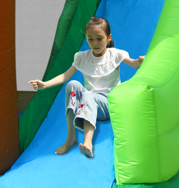 Happy Hop Jungle Climb & Slide Bounce House 390 x 330 x 270 cm