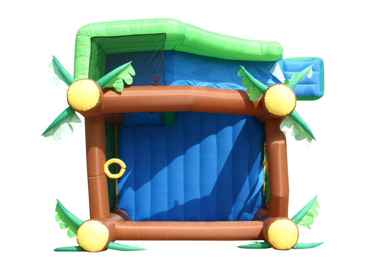 Happy Hop Jungle Climb & Slide Bounce House 390 x 330 x 270 cm
