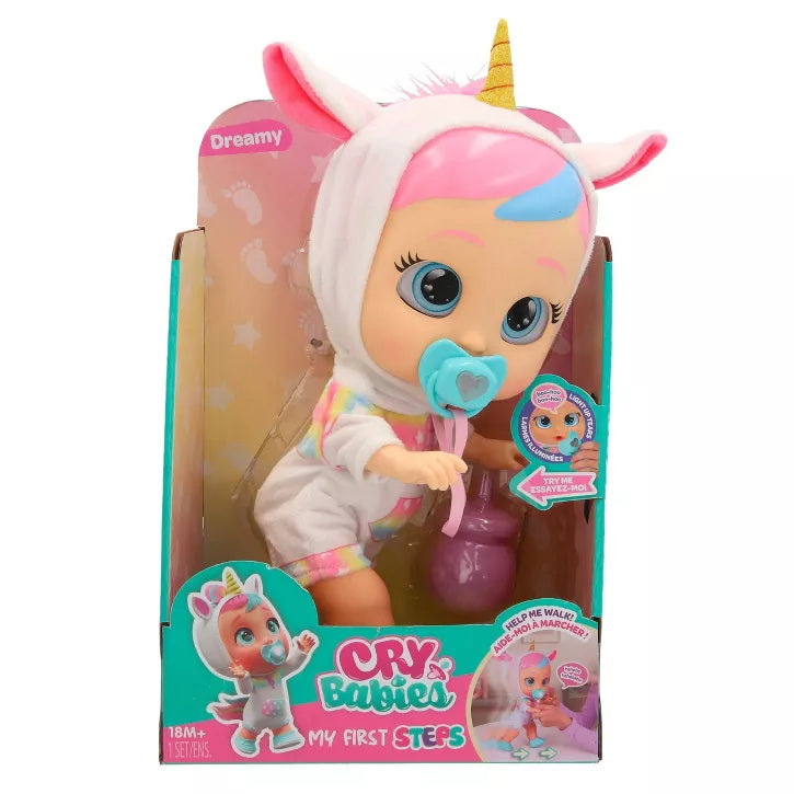 Cry Babies My First Steps Dreamy Battery-Operated Baby Doll