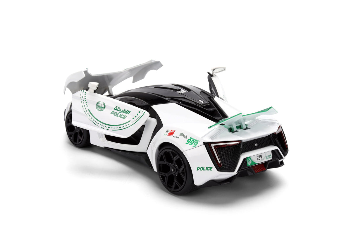 Jada Dubai Police Die-Cast with Motor Lykan Hyper Sport 1:24