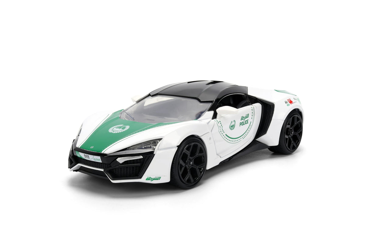 Jada Dubai Police Die-Cast with Motor Lykan Hyper Sport 1:24