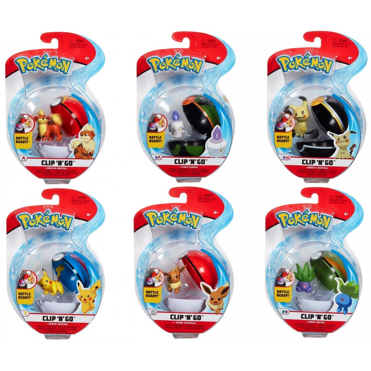 Pokemon Clip N Go Assortment Action Figures 1-piece