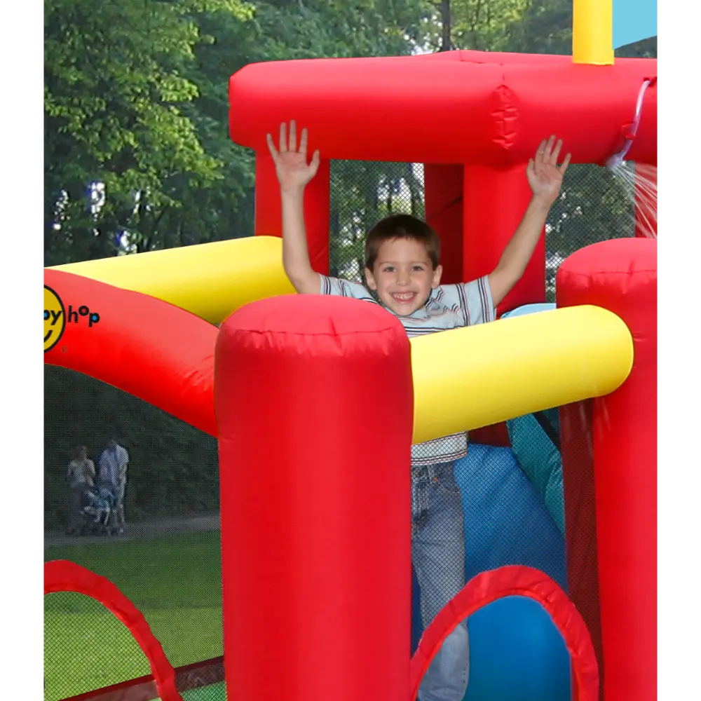 Happy Hop Playcenter with Inflatable Water Slide for Kids - 440x330x235cm
