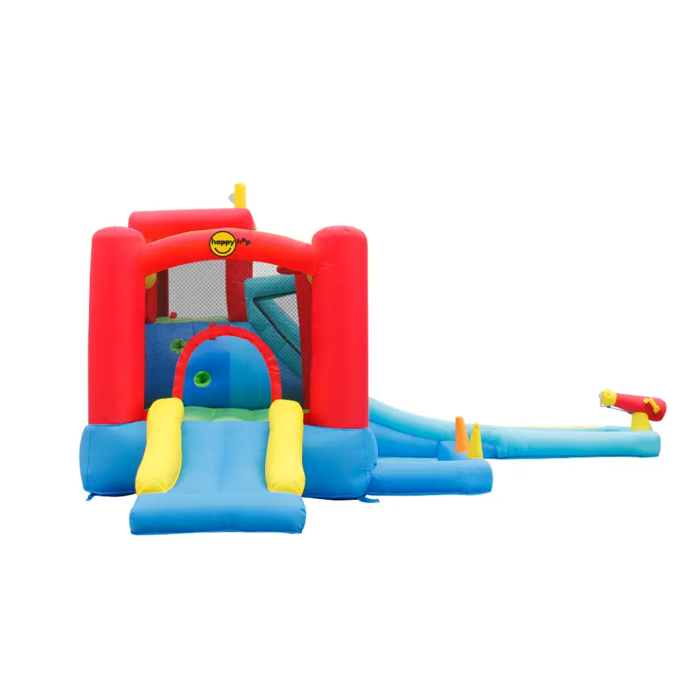Happy Hop Playcenter with Inflatable Water Slide for Kids - 440x330x235cm