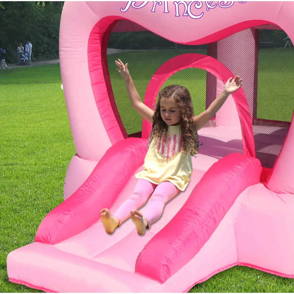 Happy Hop Princess Castle Bounce House with Slide 285 x 210 x 220 cm