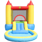 Happy Hop Castle Inflatable Pool & Water Slide for Kids - 365x200x190cm
