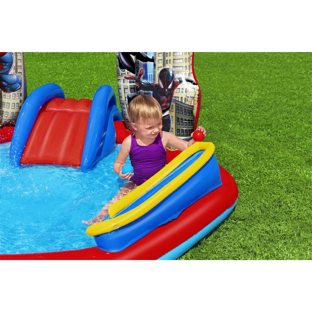 Spiderman Inflatable Play Center 2.11 m x 2.06 m x 1.27 m