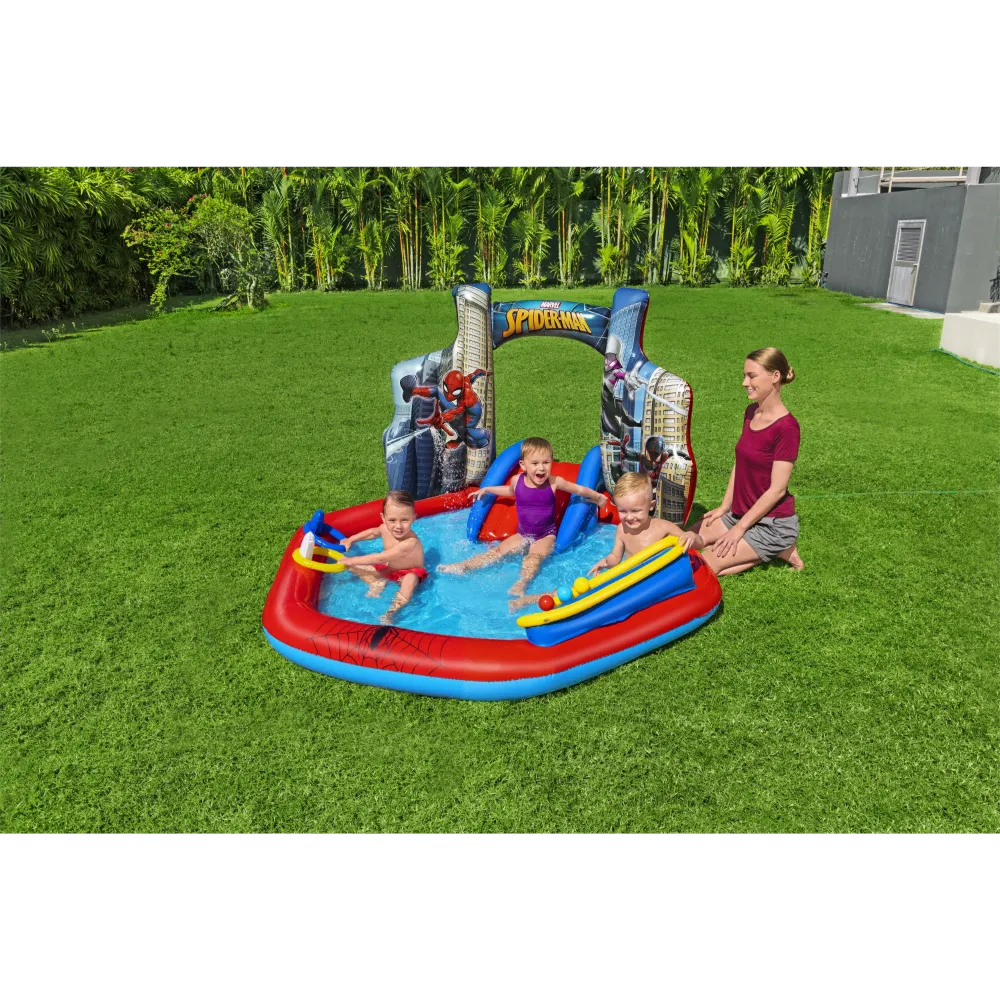 Spiderman Inflatable Play Center 2.11 m x 2.06 m x 1.27 m