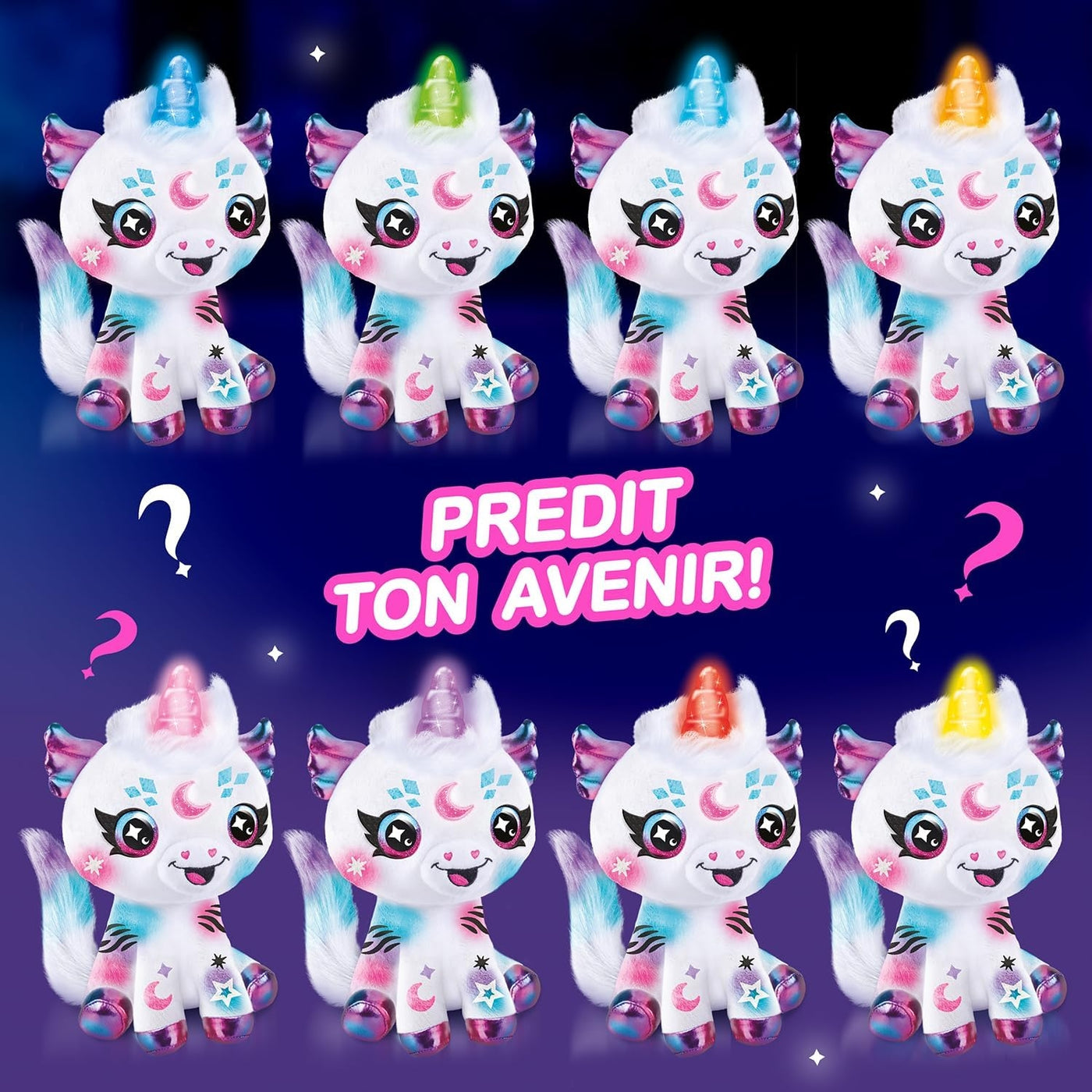 Airbrush Plush Cosmic Unicorn Battery Operated