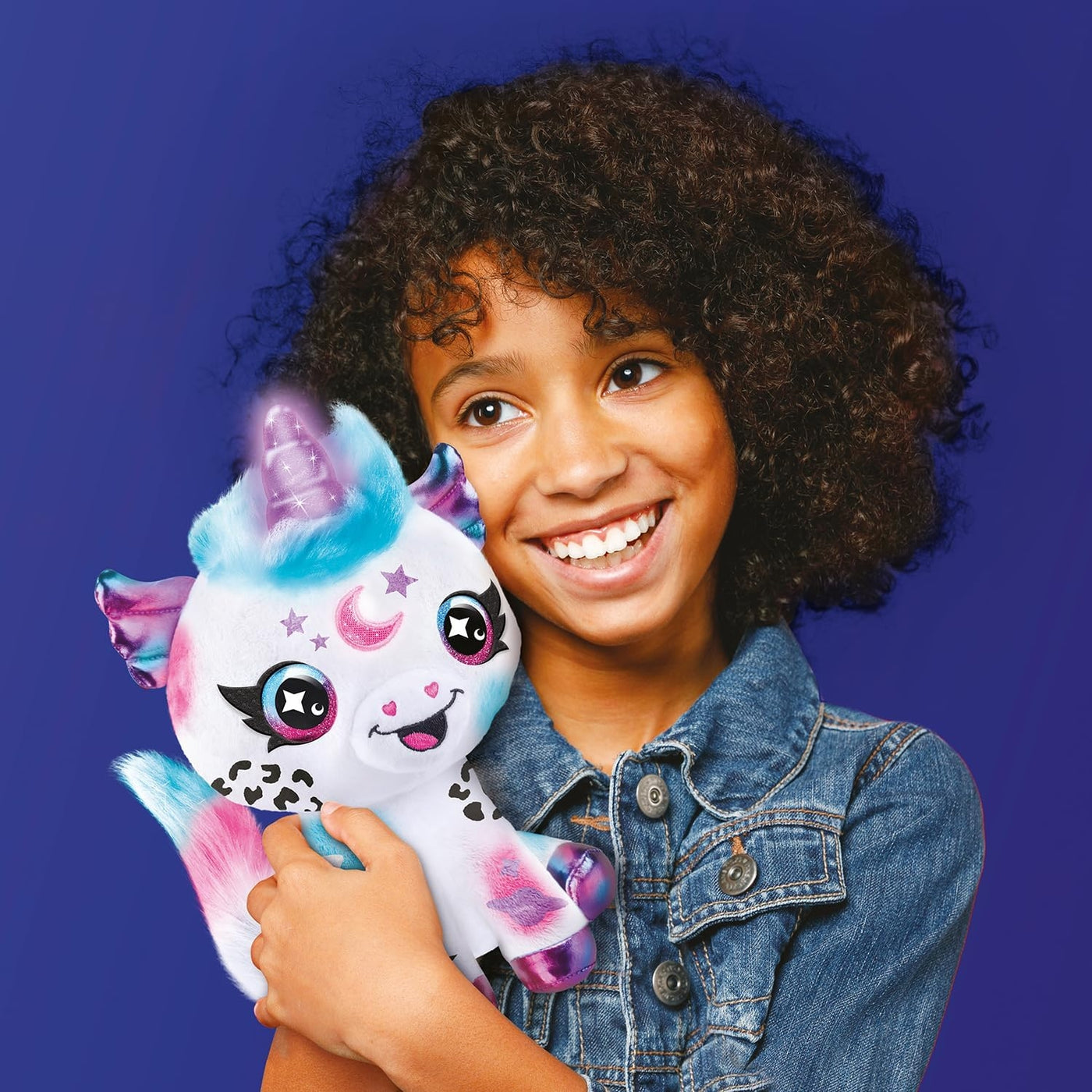 Airbrush Plush Cosmic Unicorn Battery Operated