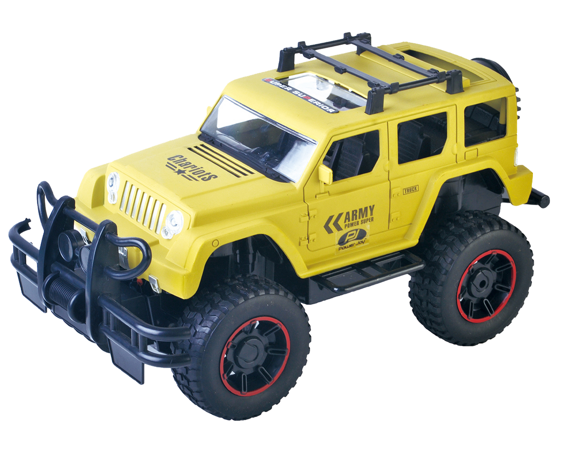 Power Joy RC Jeep with Lights 1:12 Remote Control Off-Road Jeep for Kids Assorted Colors (Sold Per Piece, Random Selection)