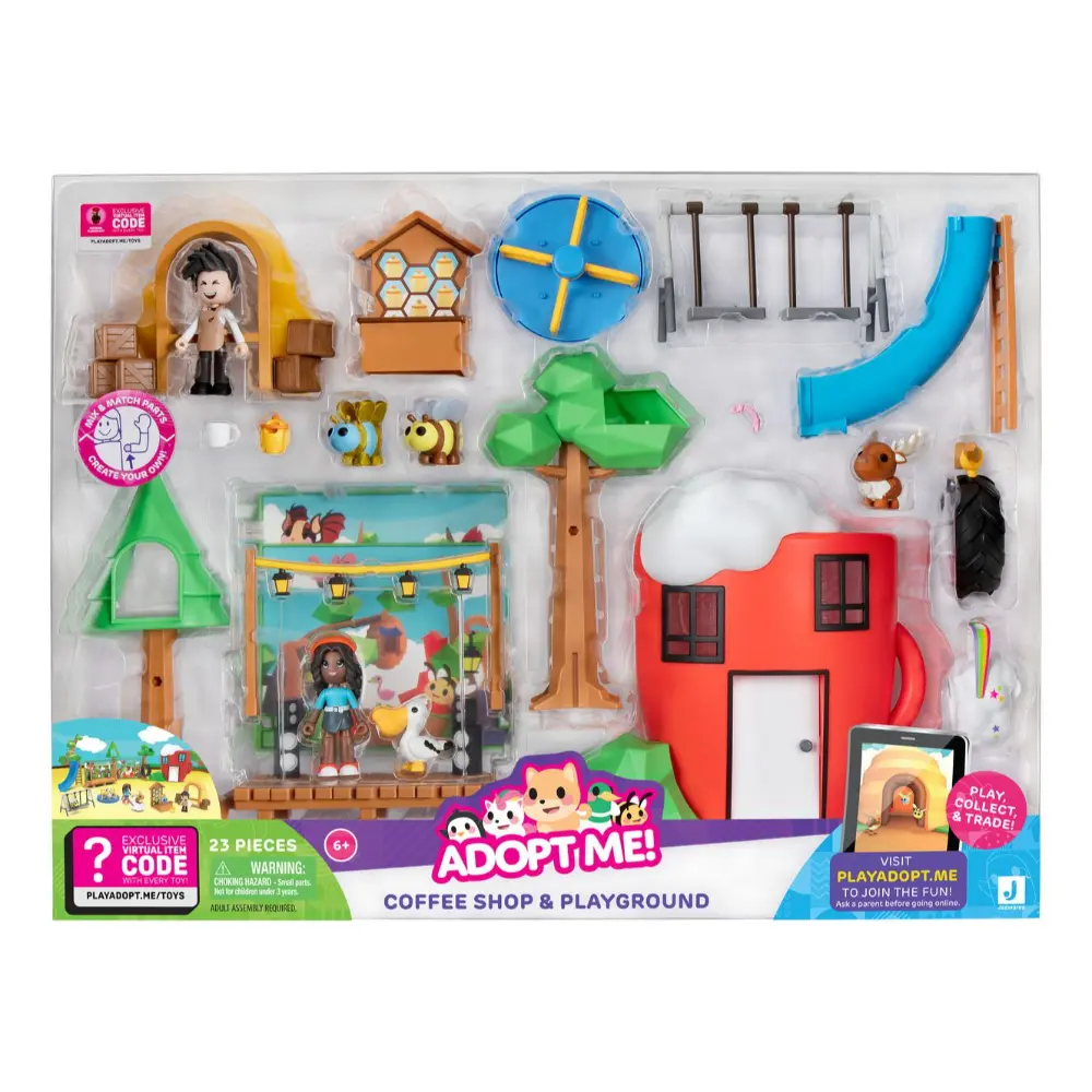 Adoptme Coffee Shop and Park Playset