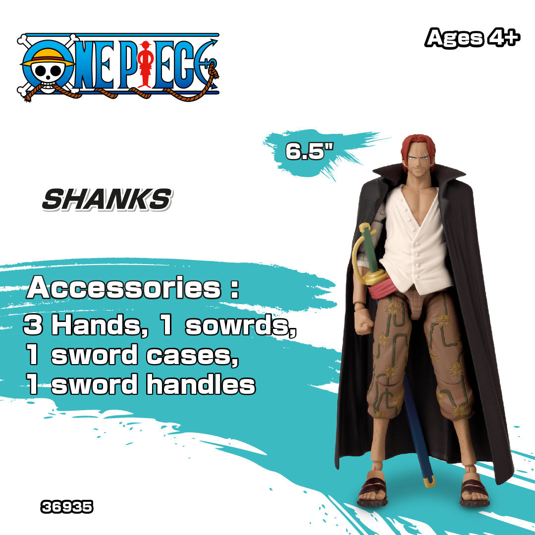 One Piece Shanks 6.5 Inch Anime Figures