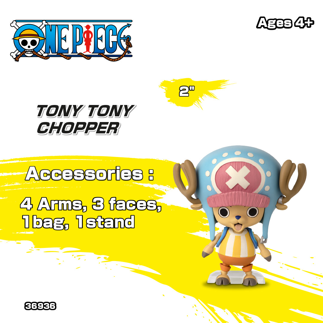 One Piece Tony Tony Chopper 4-Inches Anime Figures