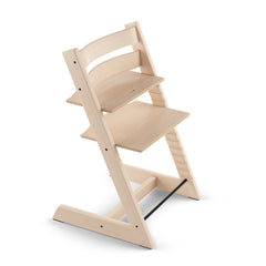 Stokke Tripp Trapp High Chair Natural with Baby Set and Tray Bundle
