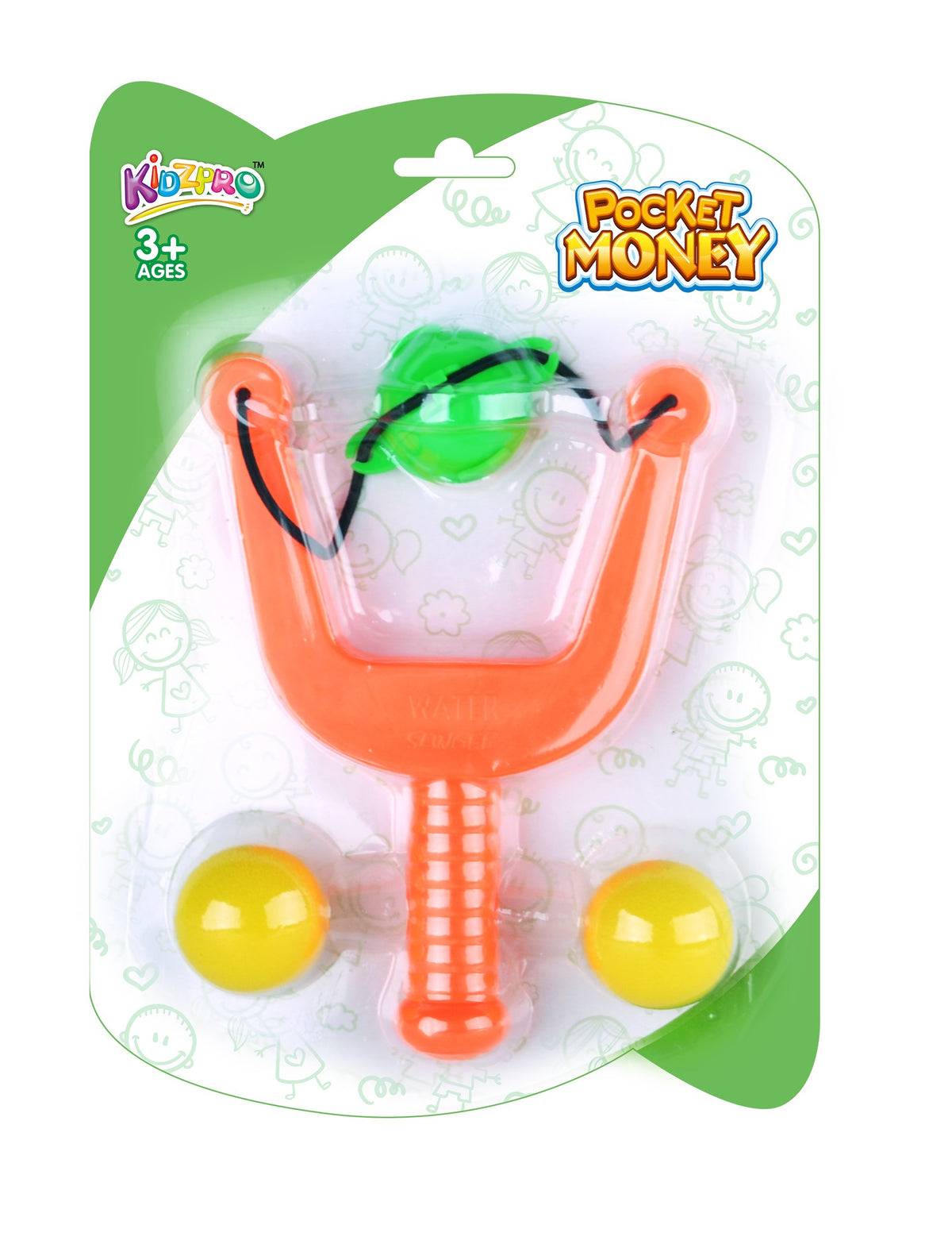 Kidzpro Slingshot Toy with 2 Soft Foam Balls Assorted Colours - Sold per piece