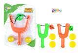 Kidzpro Slingshot Toy with 2 Soft Foam Balls Assorted Colours - Sold per piece
