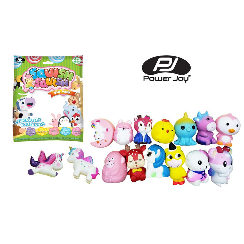 Power Joy Squish Squish Animal Big Pack - Soft Squishy Animal Toys for Kids