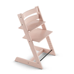 Stokke Tripp Trapp High Chair Serene Pink with Baby Set and Tray Bundle