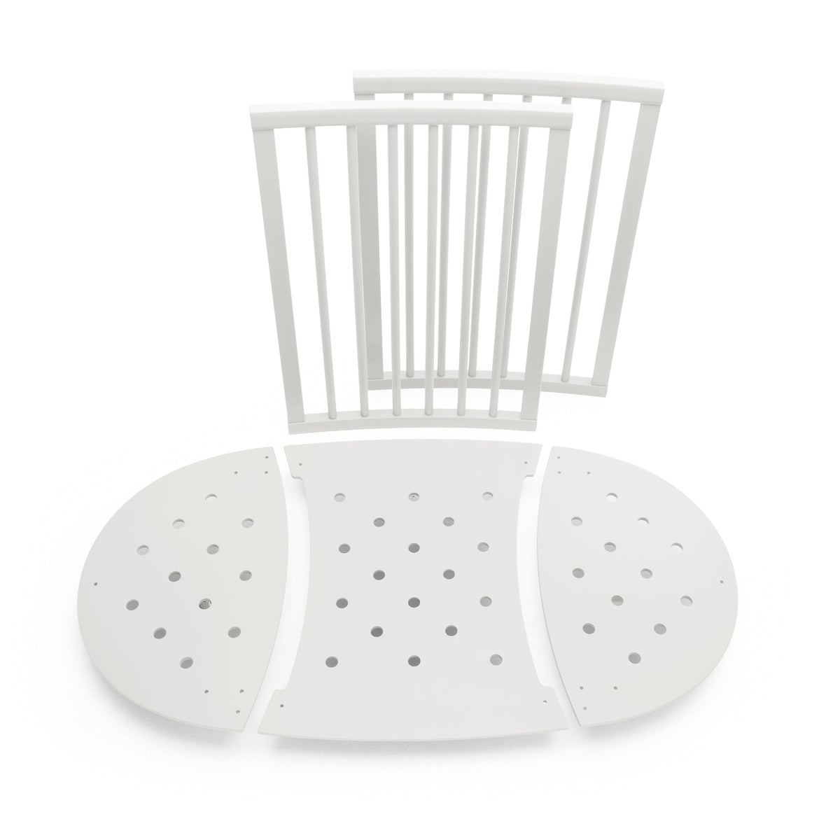 Stokke Sleepi Mini White with Extension and Mini Bed Mattress Bundle