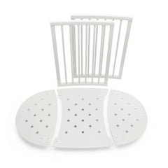 Stokke Sleepi Mini White with Extension and Mini Bed Mattress Bundle